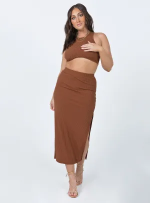 Ellie Set Brown Casual Comfort Elegant Feel