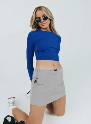 Valery Parachute Mini Skirt Grey Style Innovation