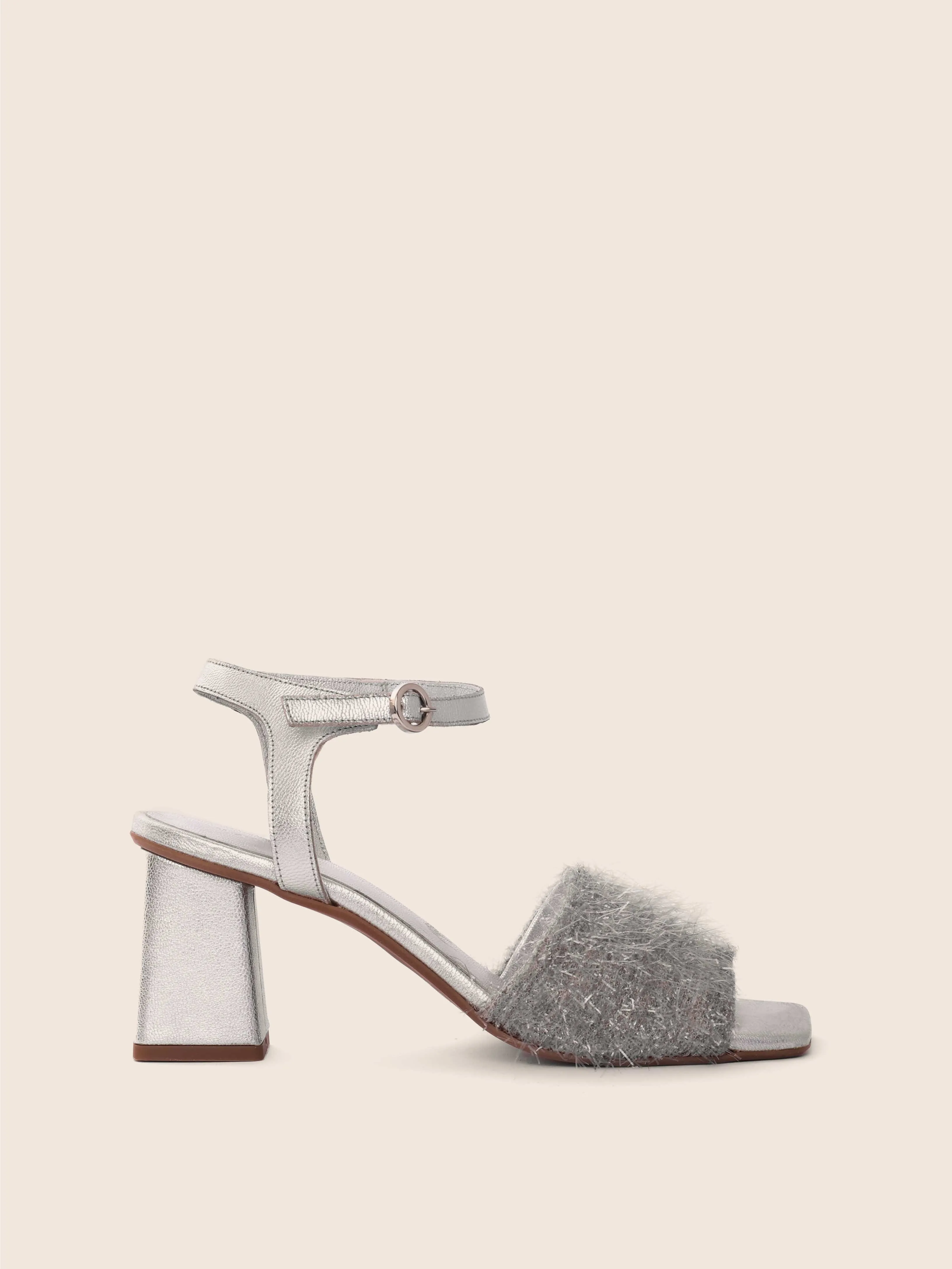 Toro Silver Heel Fashionable Sandals Minimal Mood