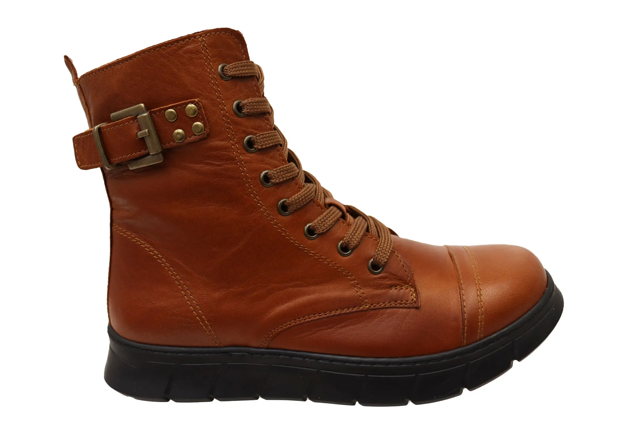 Smart Design Cabello Comfort Uplift Womens Comfortable Leather European Ankle Boots