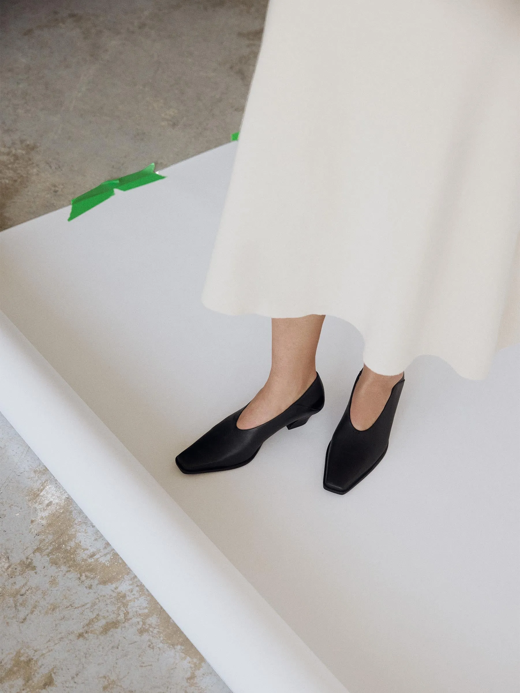 City Life Breathable Soria Black Heel