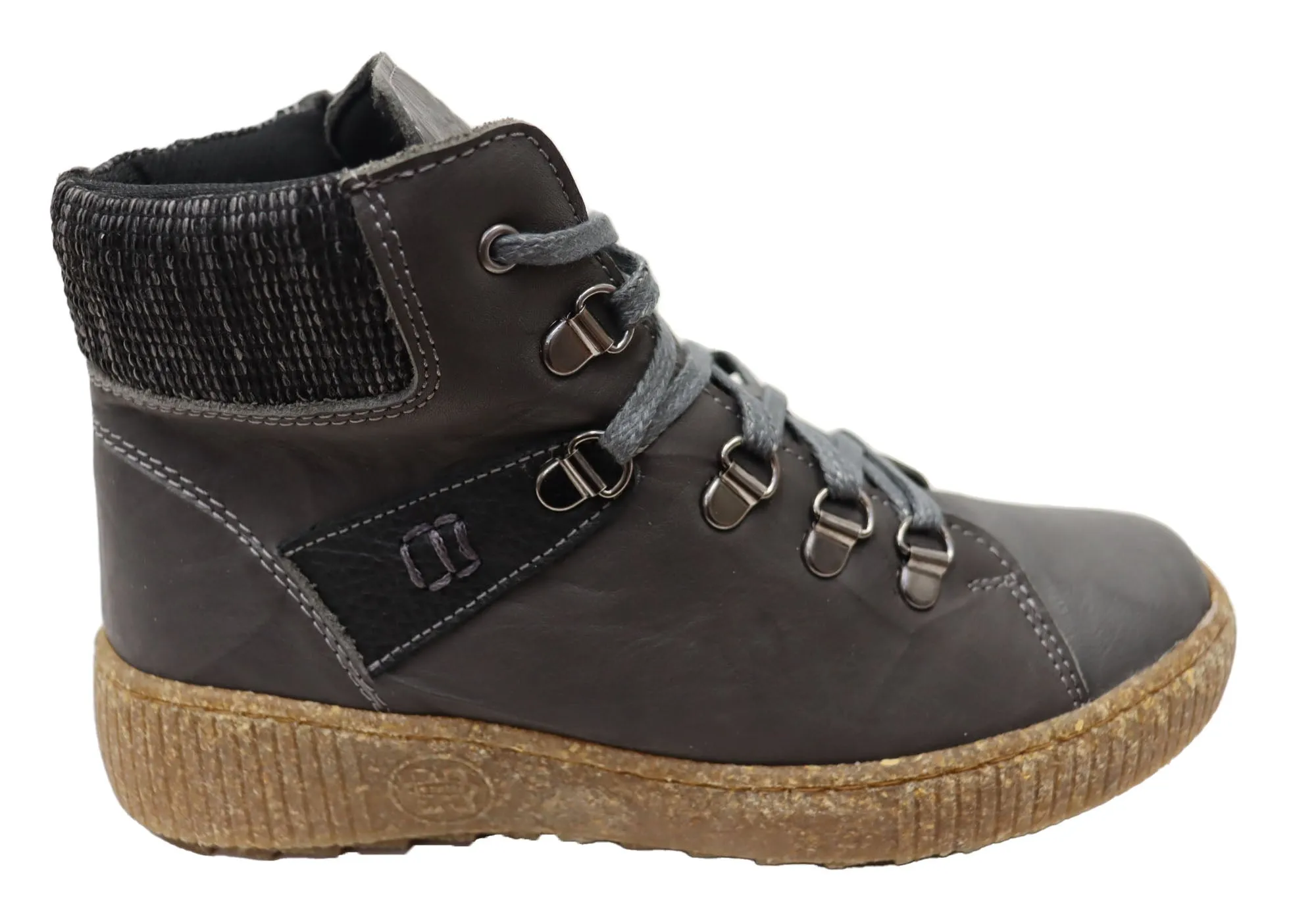 Cabello Comfort 7000-305 Womens European Comfort Leather Ankle Boots Hydrophobic Upper