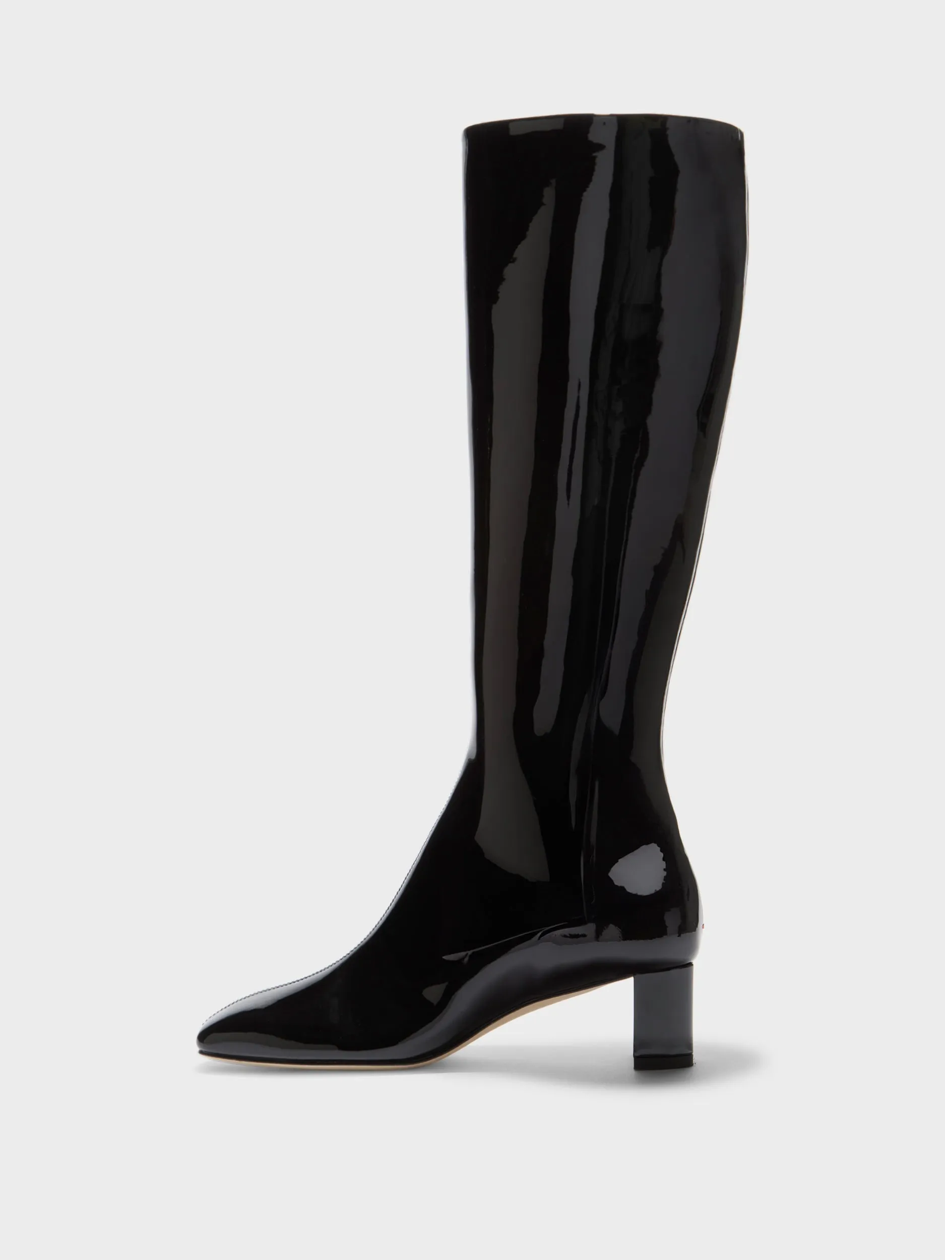 High Traction Protective Design Marty Patent Knee-High Boots