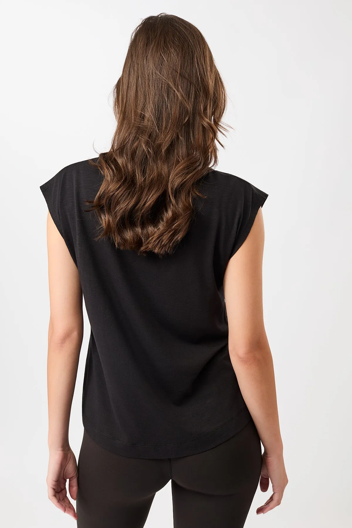 Micro Perforation TemperatureControl Fabric Train Today Top - Black