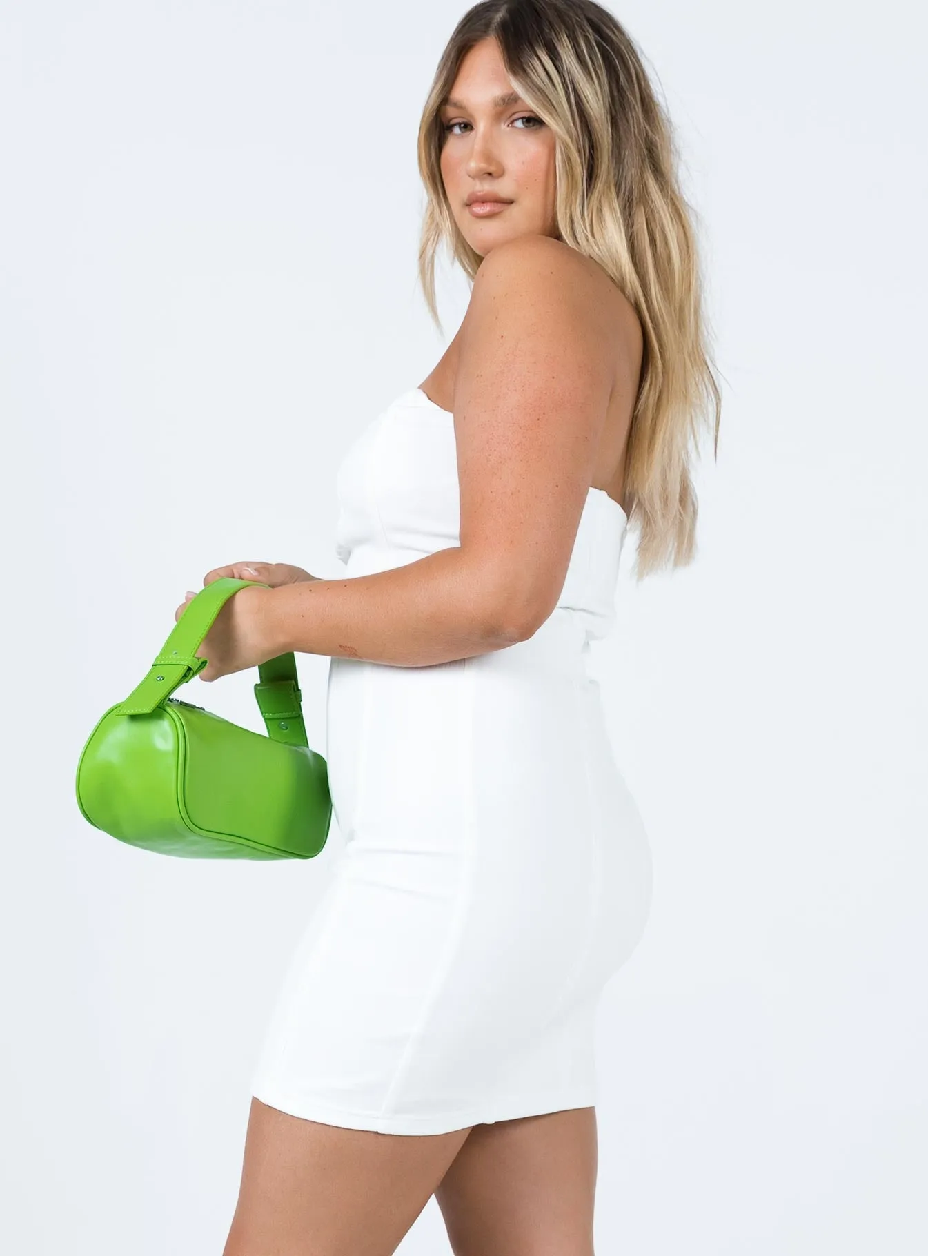 Fashionable Style Comfortable Silhouette Tristian Mini Dress White