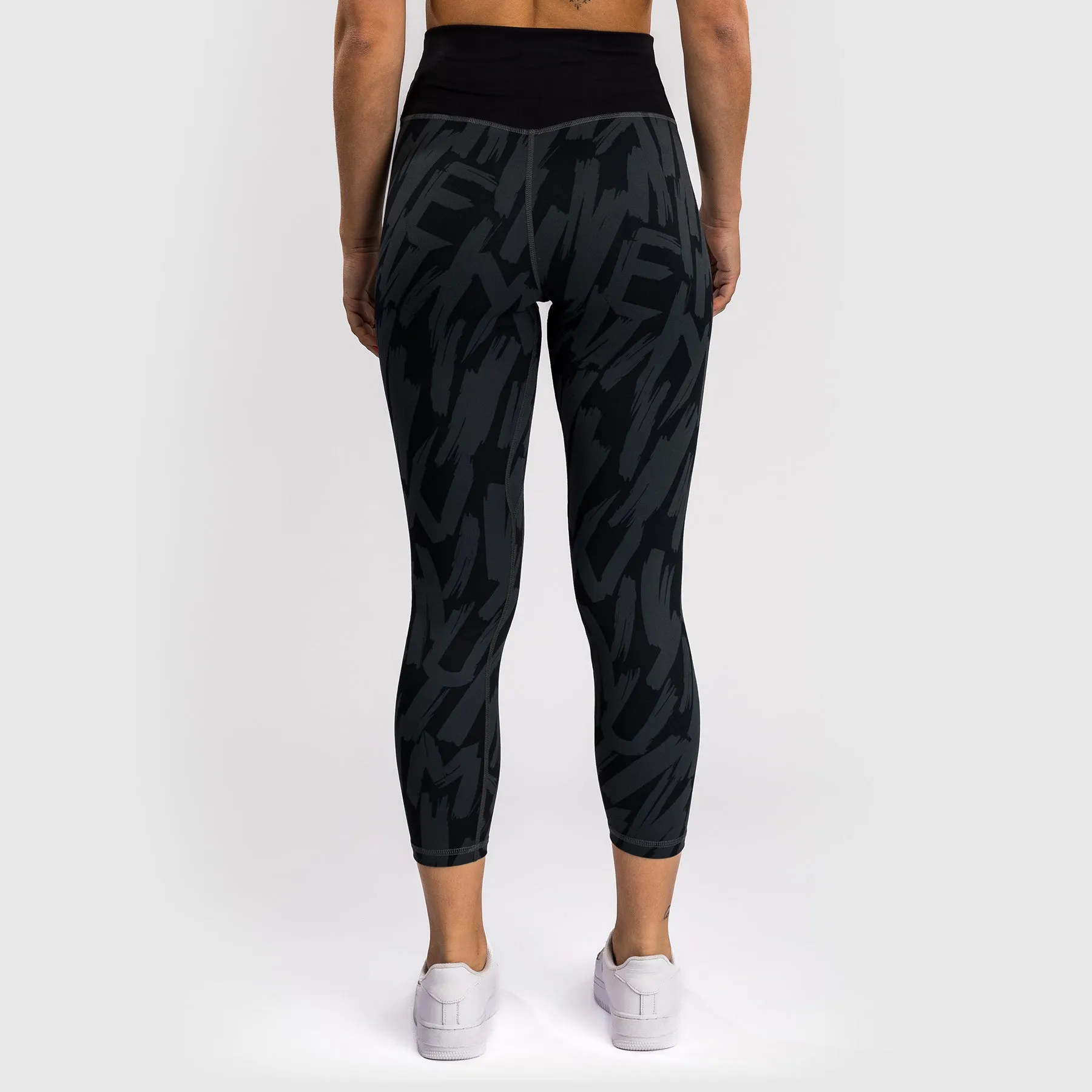 Venum Graffiti Women??s Full-Length Leggings - Urban Charcoal Morning Jog Outdoor Lover