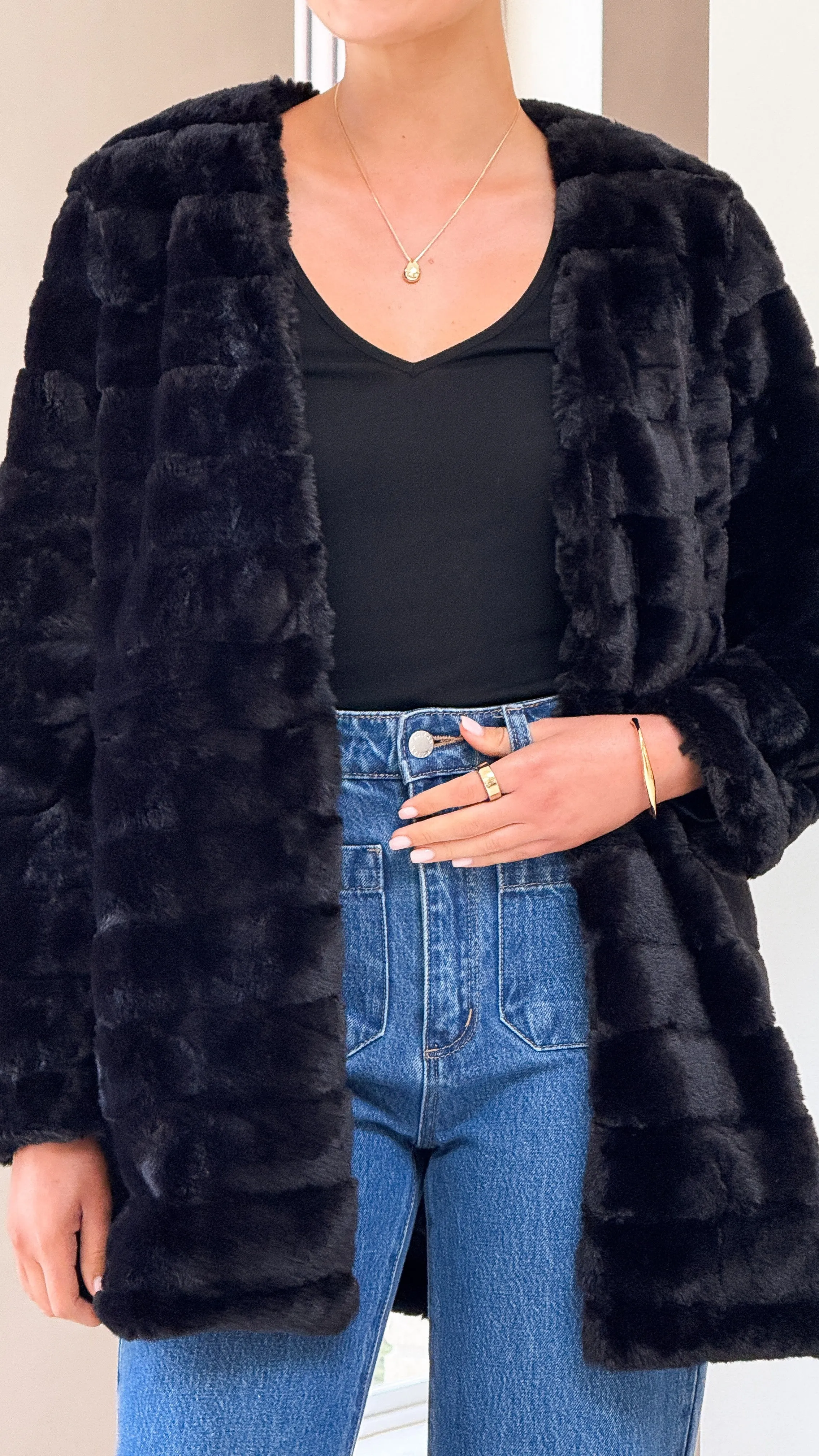 Tully Longline Jacket - Black WaterproofDesign Cold Ready Look