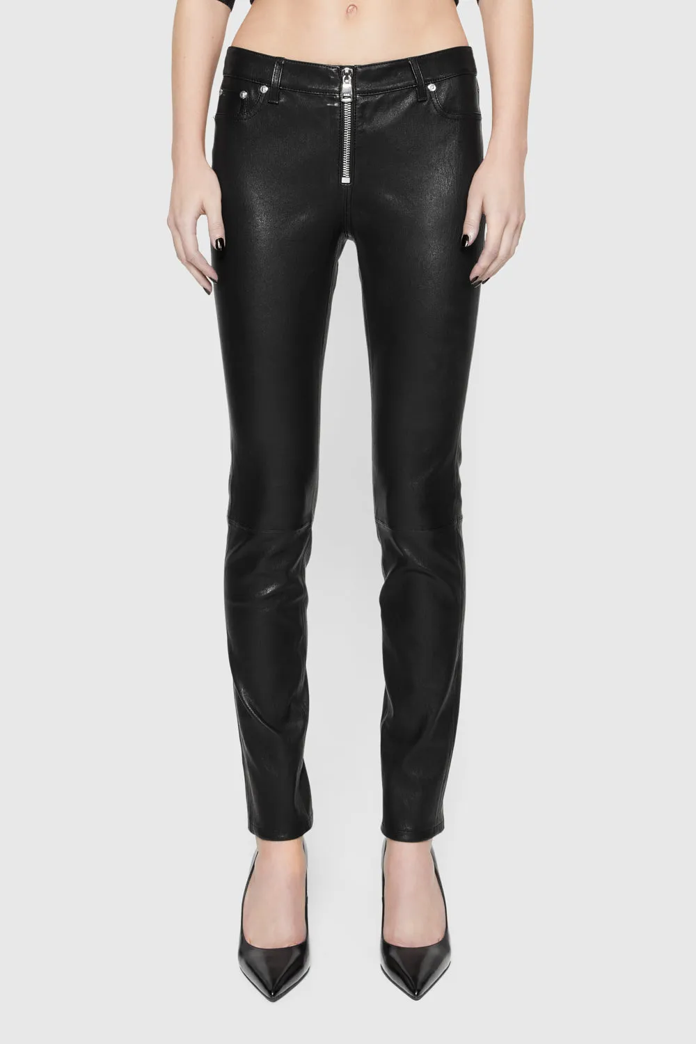 Ziggy Leather Pant Calm Wave