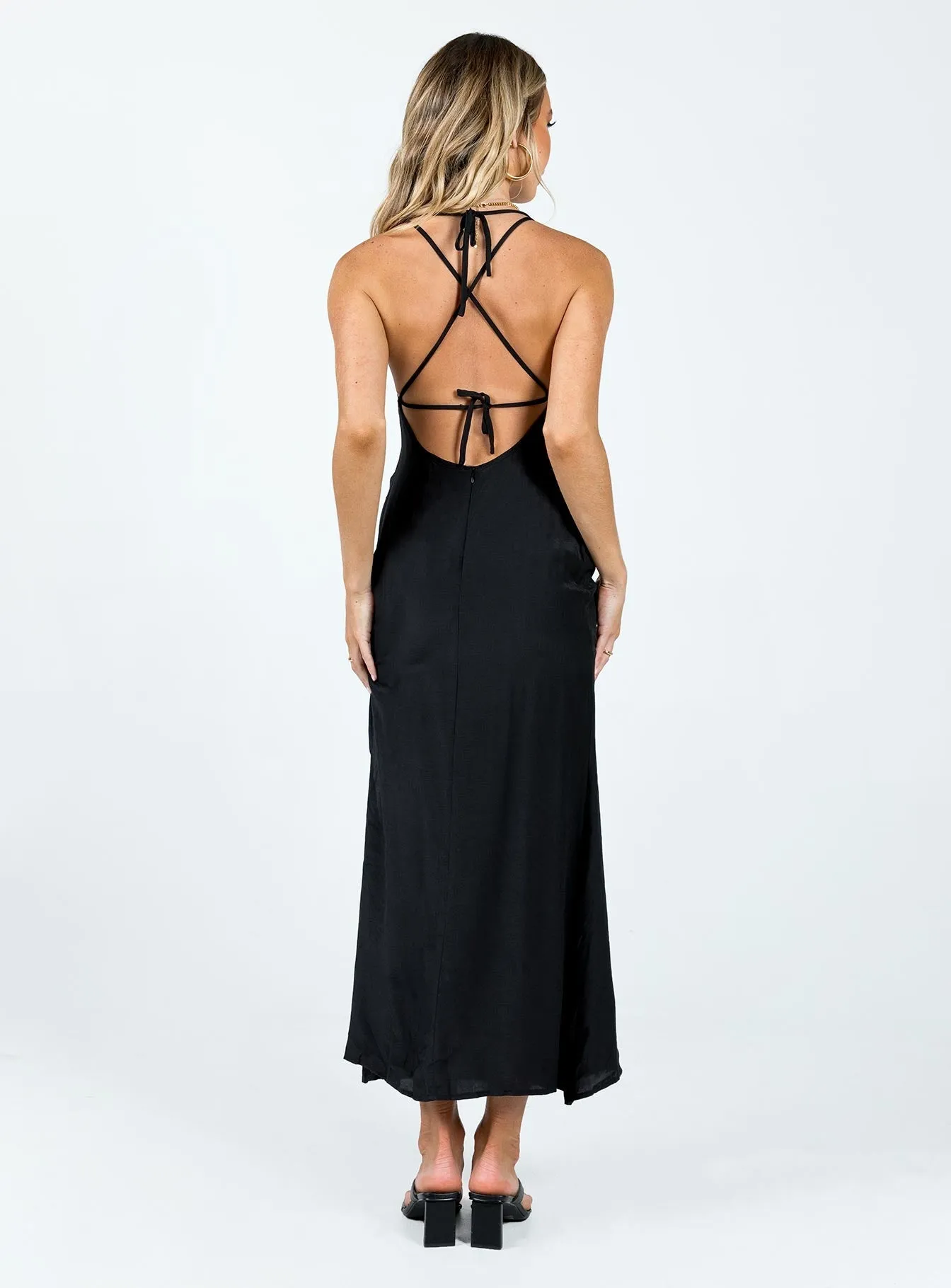 Casual-Look Ankle-length Centomo Maxi Dress Black
