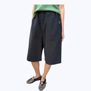 Le Bon Shoppe Liam Bermuda Shorts Black Canvas Breathable Cut All Day Movement Fit