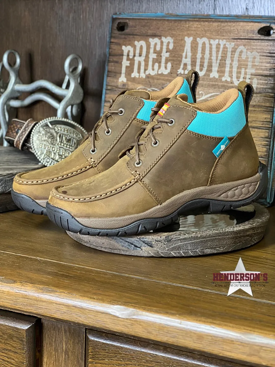 Padded Interior Outdoor Trek Reinforced Form Morning Walk All Around Work Boots by Twisted X ~ Turquoise