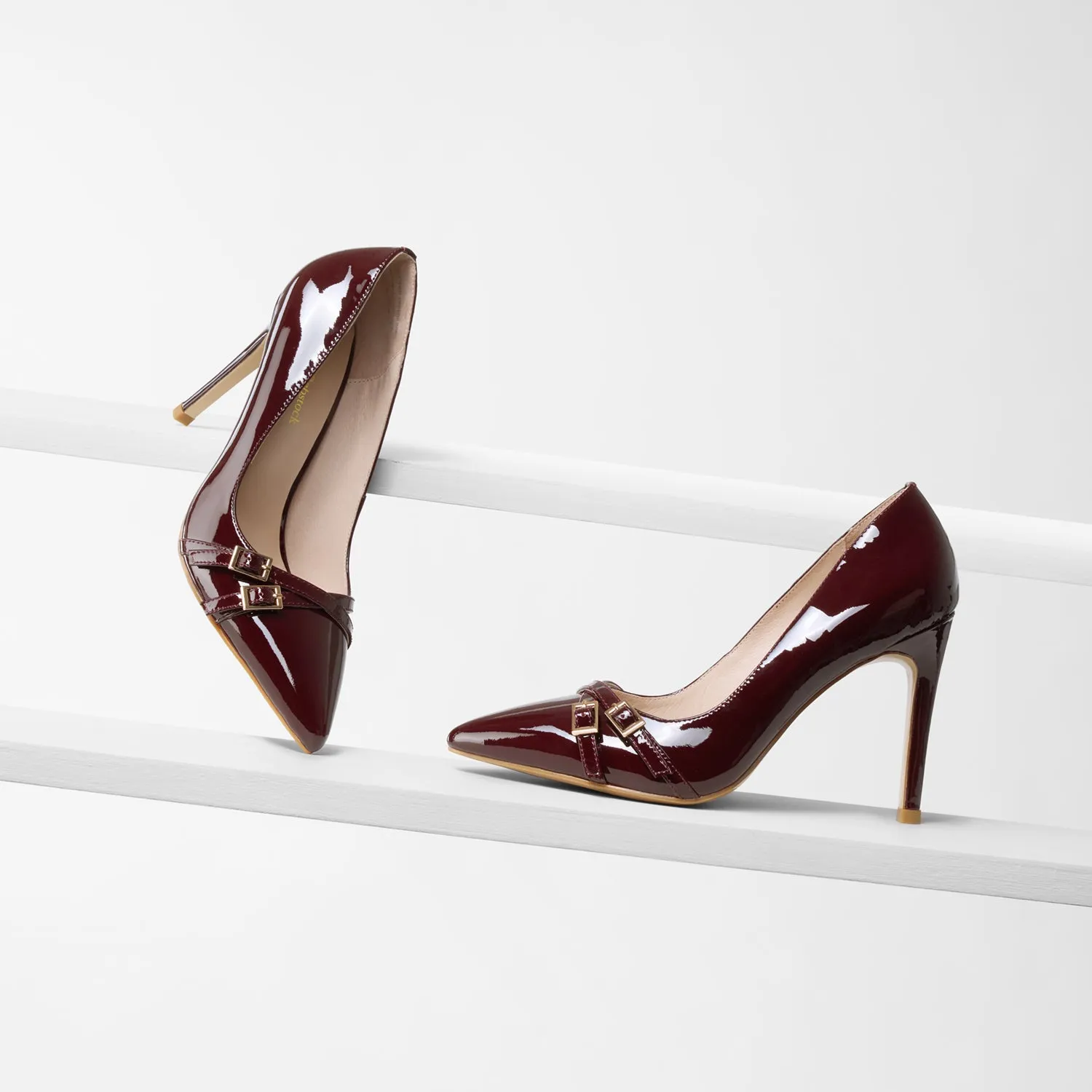 Black Tie Event Heels Nash Heel | Pinot Noir Patent