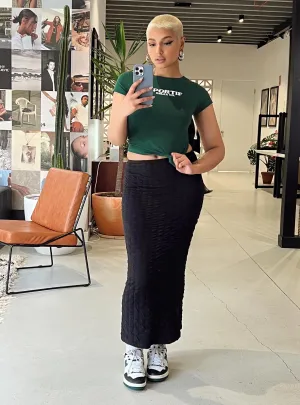 Daily Fashion Corine Maxi Skirt Black