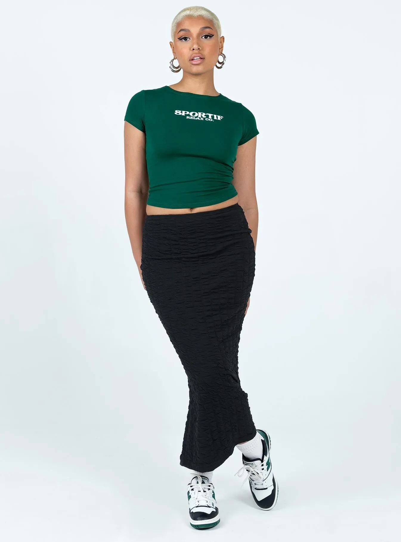 Corine Maxi Skirt Black Versatile Outfit Simple Layer