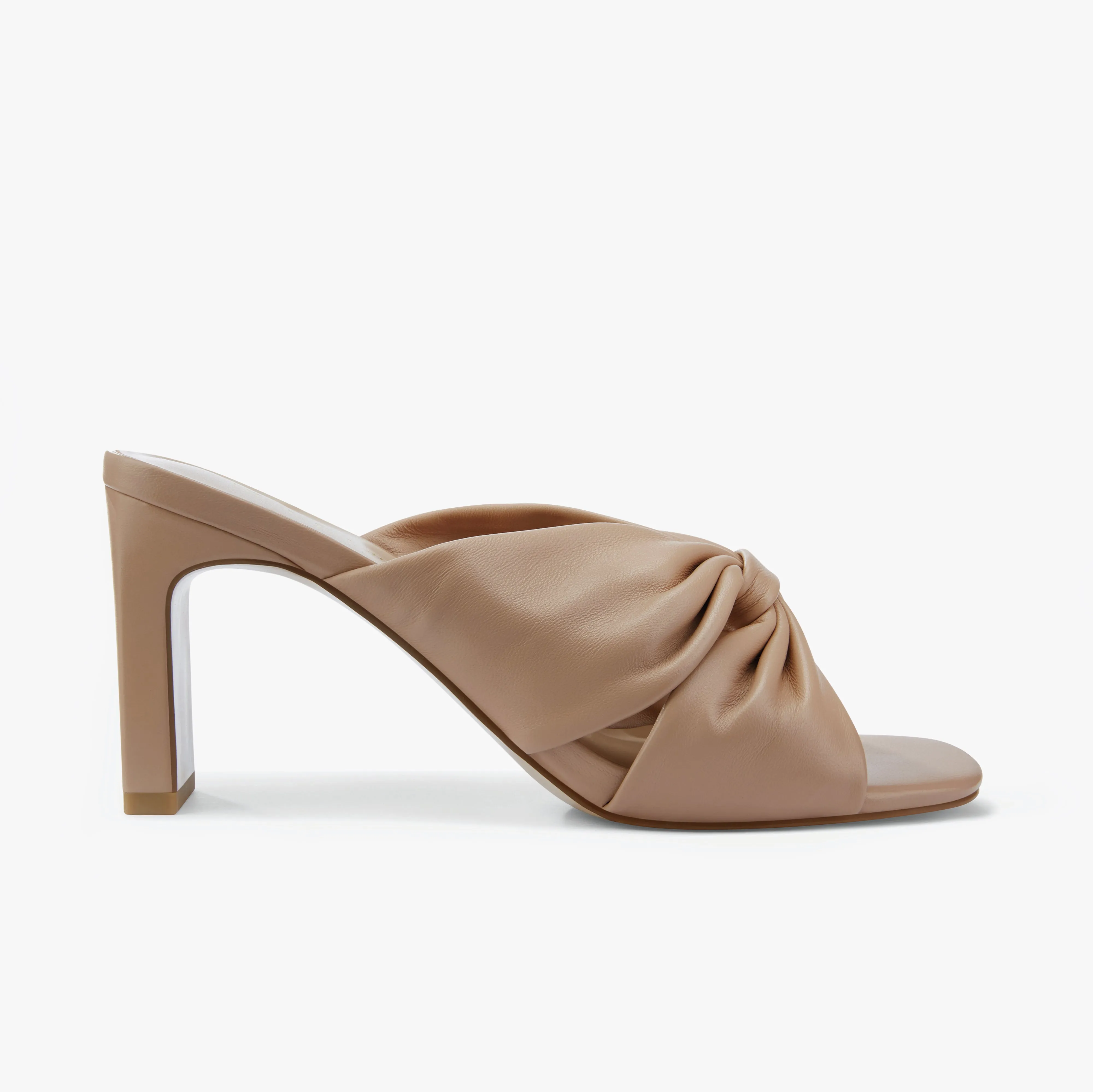 Valerie Sandal Heel | Nude Leather formal dress shoes Pink Heels