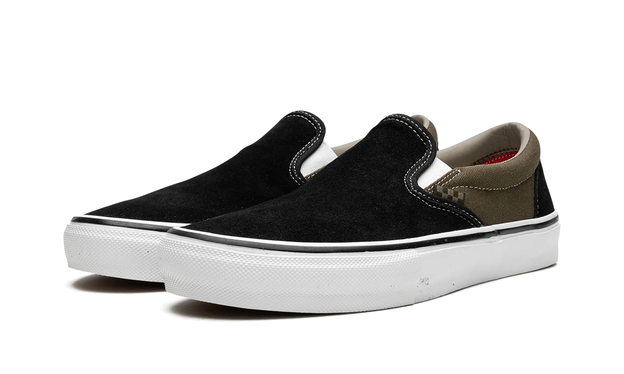 Vans Skate Slip-On "Black / Olive" Mobility Flex Snug Heel Lock System