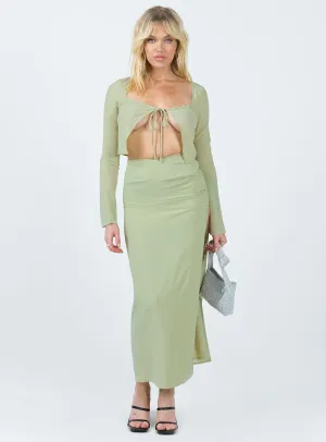 Veena Set Green Laser cut Easy Combo