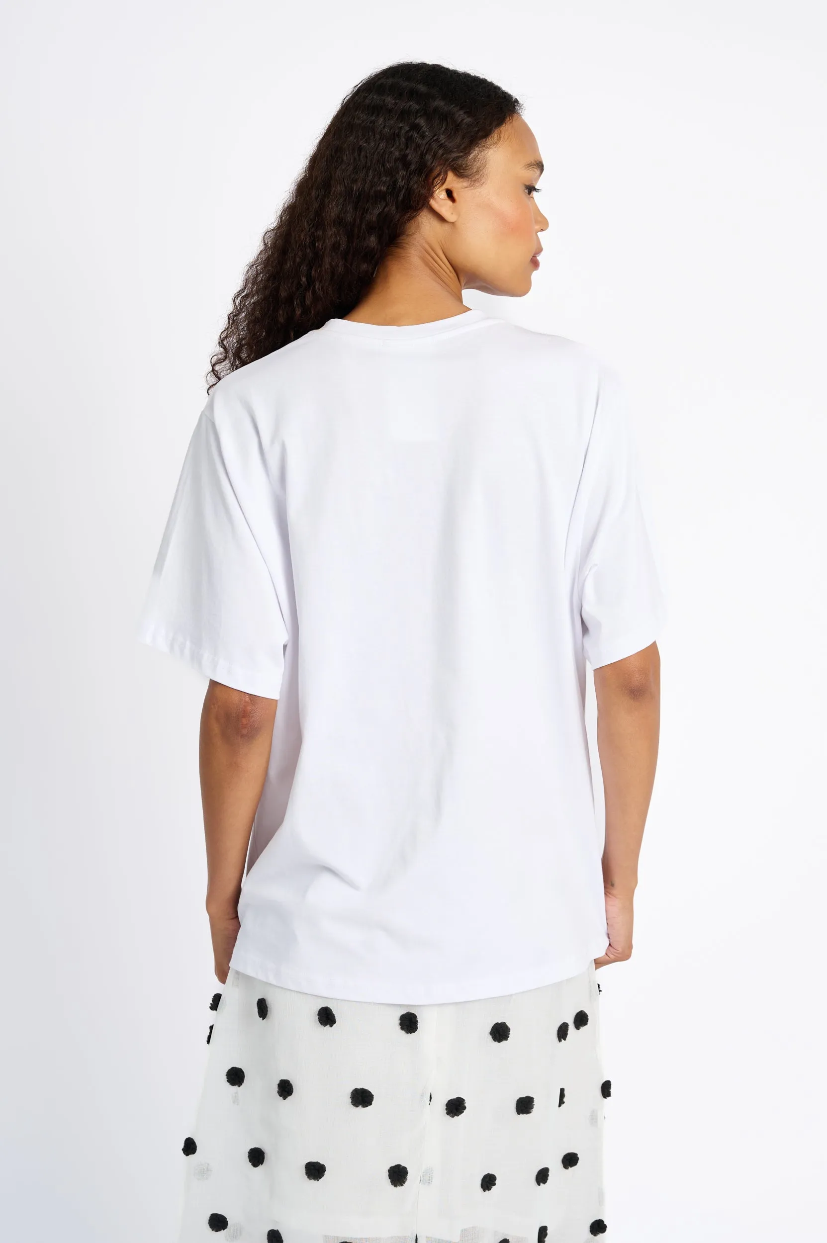 MultipurposeCuffs Weekend Fashion Oversized Printed Tee with Goldfish