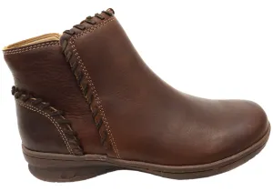 Stable Support Backcountry Camper Comfortiva Fallston Womens Comfortable Wide Fit Leather Ankle Boots