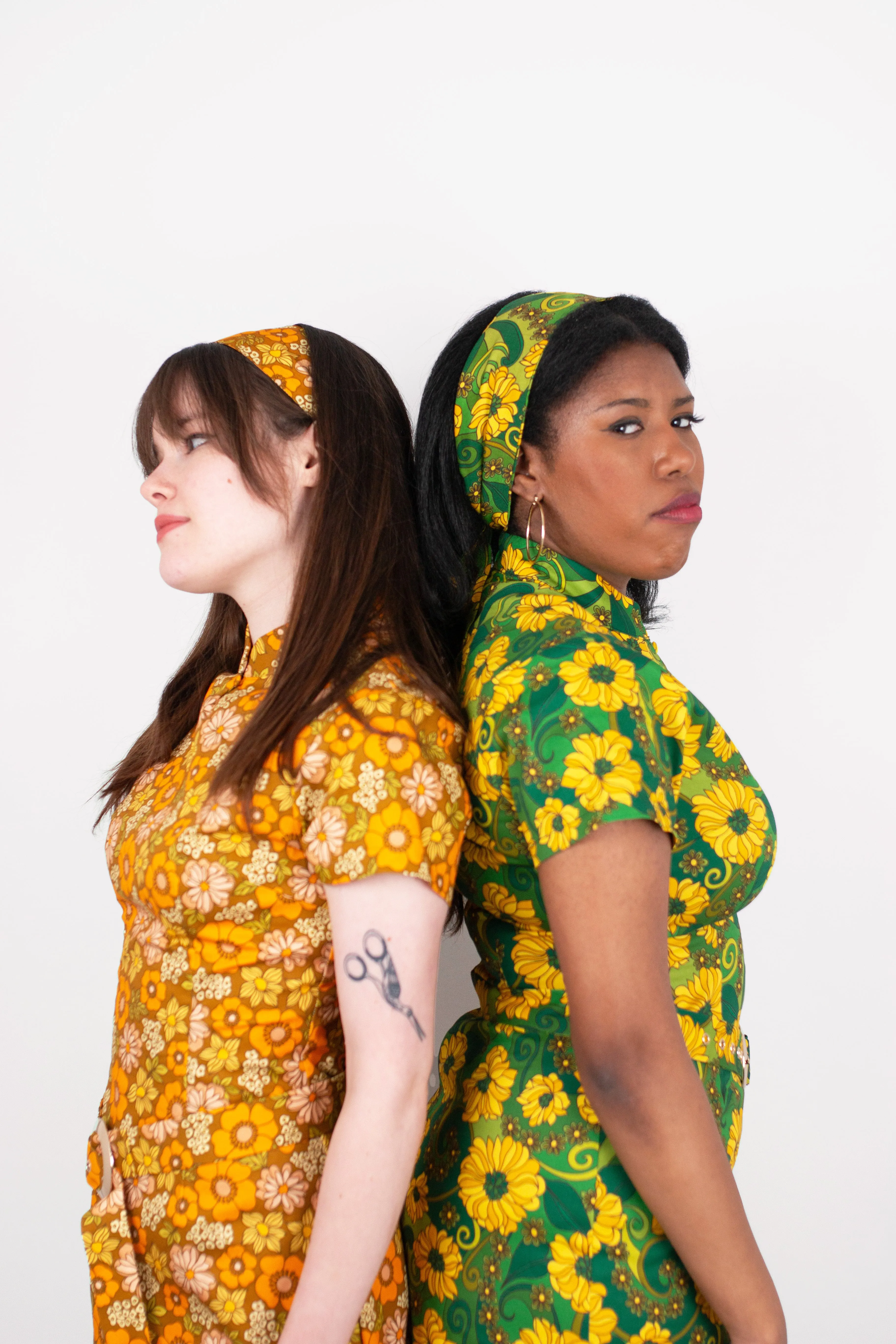 Exclusive 'Lulu' Ivy Green Sunflower - Dress Effortless Comfort summer breeze