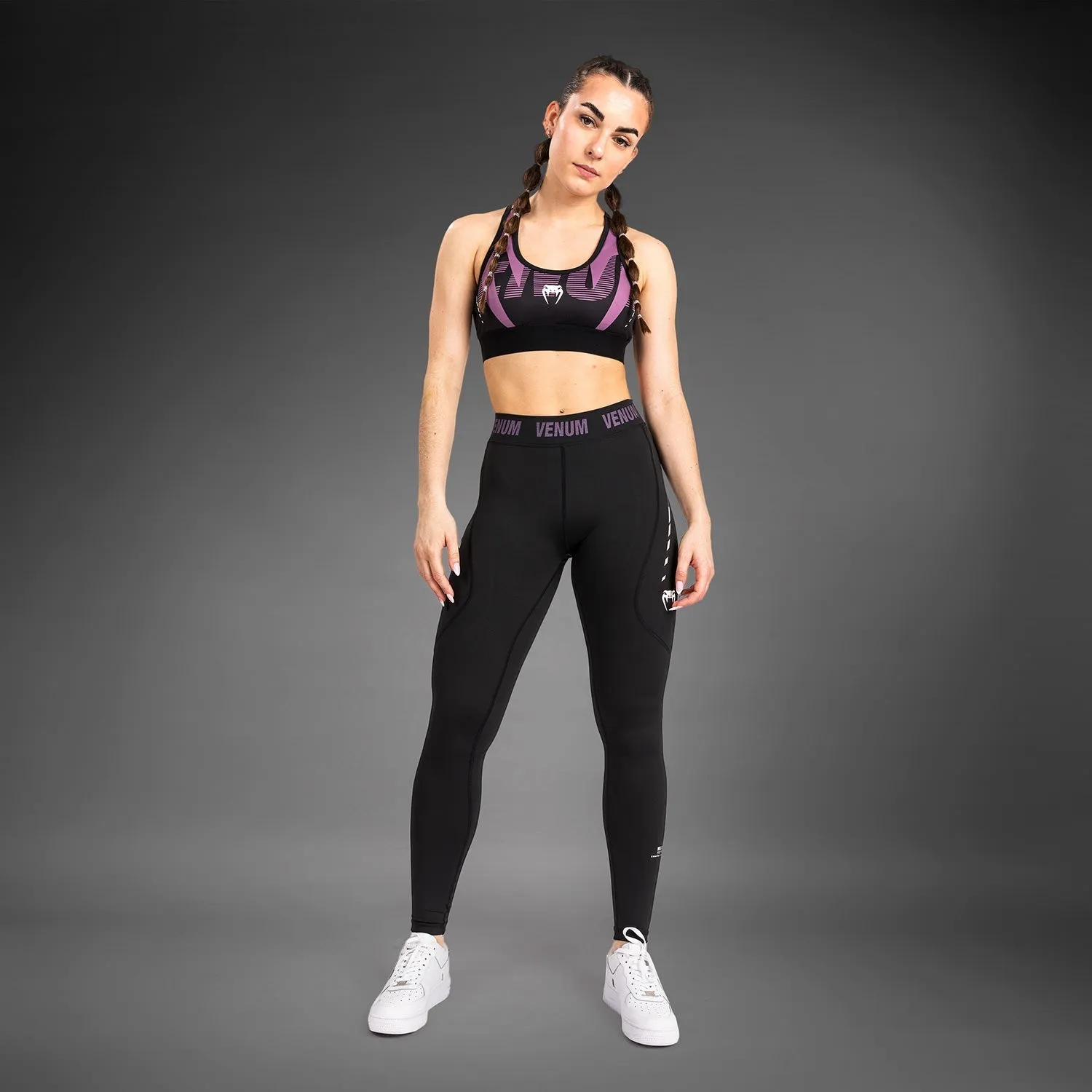 Venum Adrenaline Women??s Leggings - Purple For Teens Daily Routine Slimming Fit