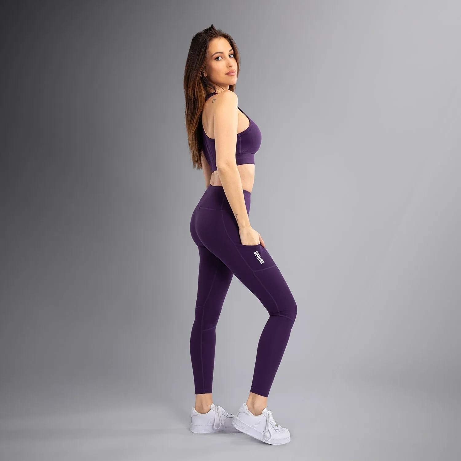 Venum Essential Women's Performance Leggings - Deep Purple All Ages Travel Outfit Training Look