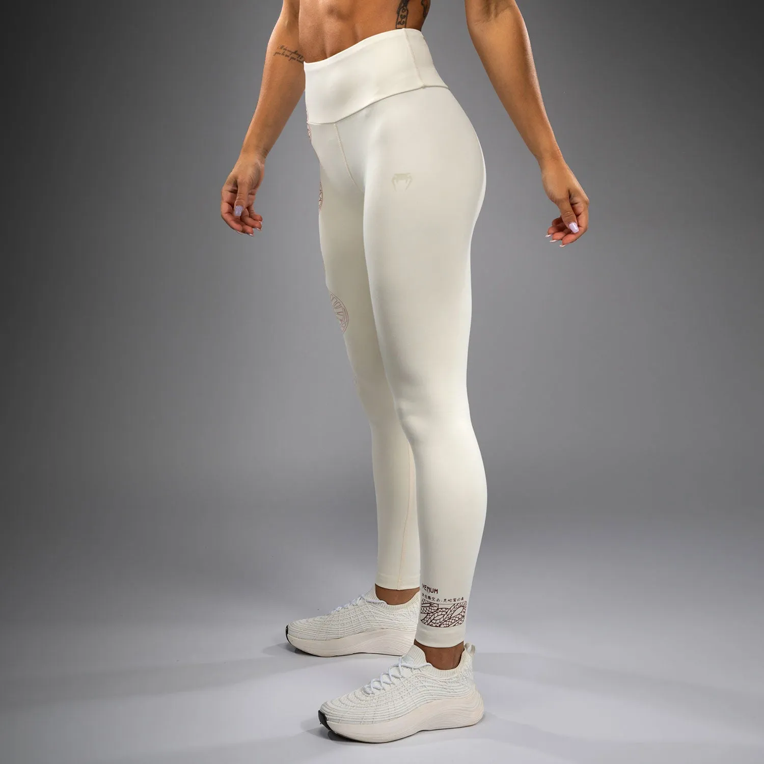 Smart Wear Venum Serpenti Women??s Leggings - Ivory/Burgundy