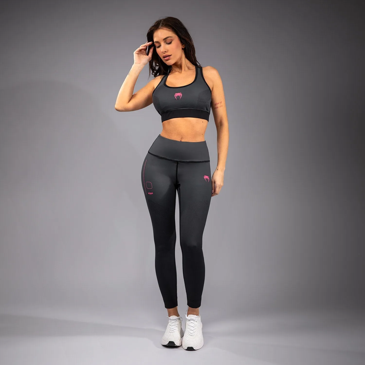 Venum Tactical XT Leggings - Black/Storm Grey Seamless Design Fitness Training