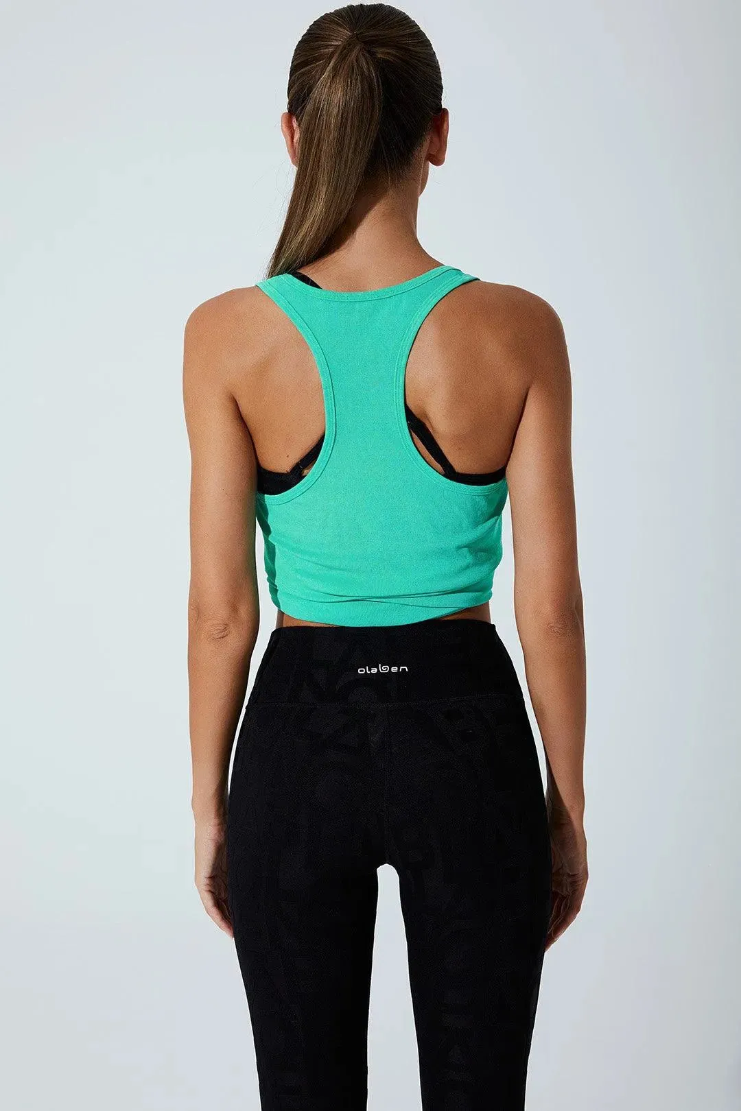 Non Chafing Edges closed space Vera Olaben Tank - Downy Green