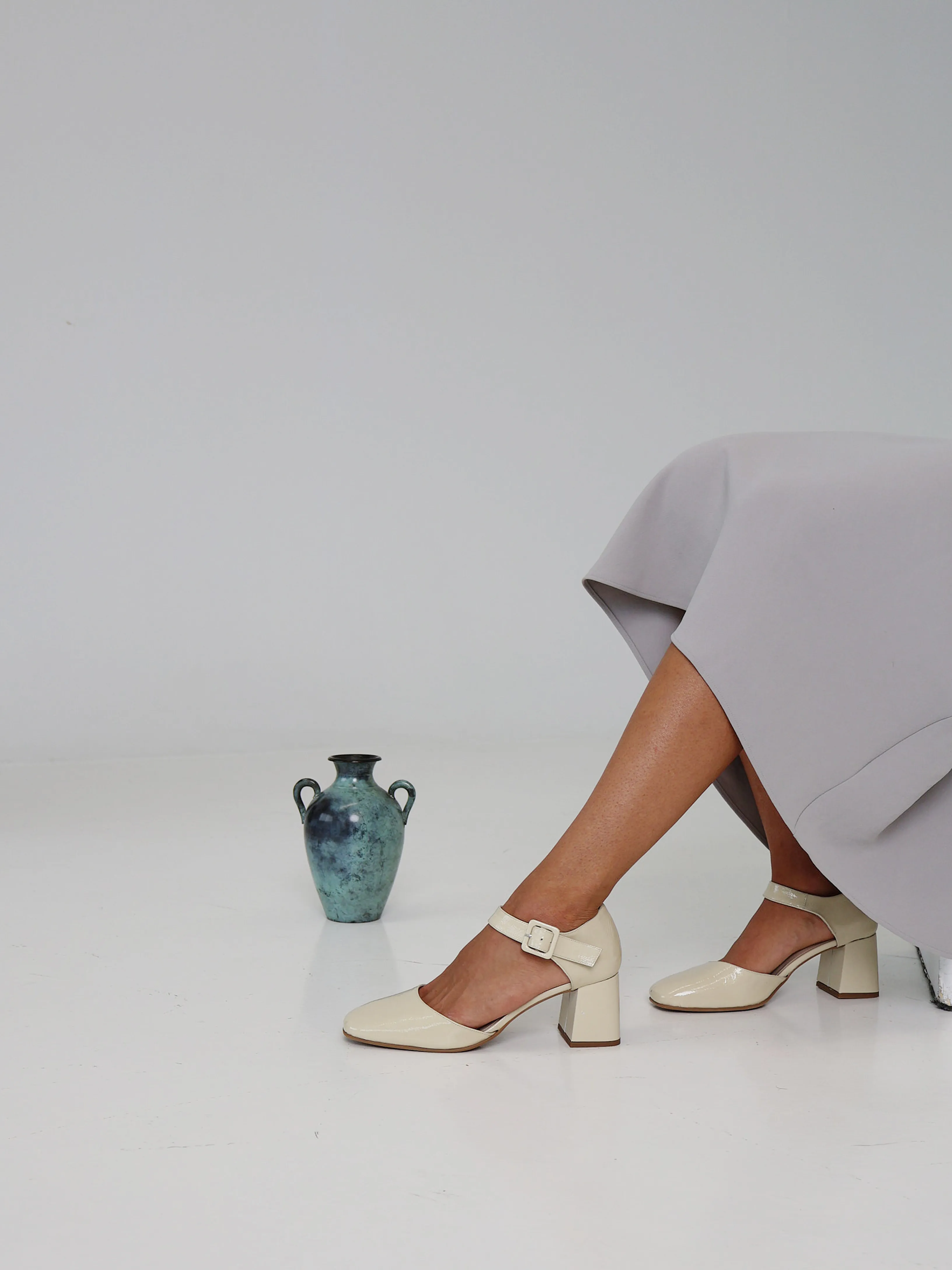 Marbella Butter Mary Jane Open Toe Wedges Casual Heels for Work