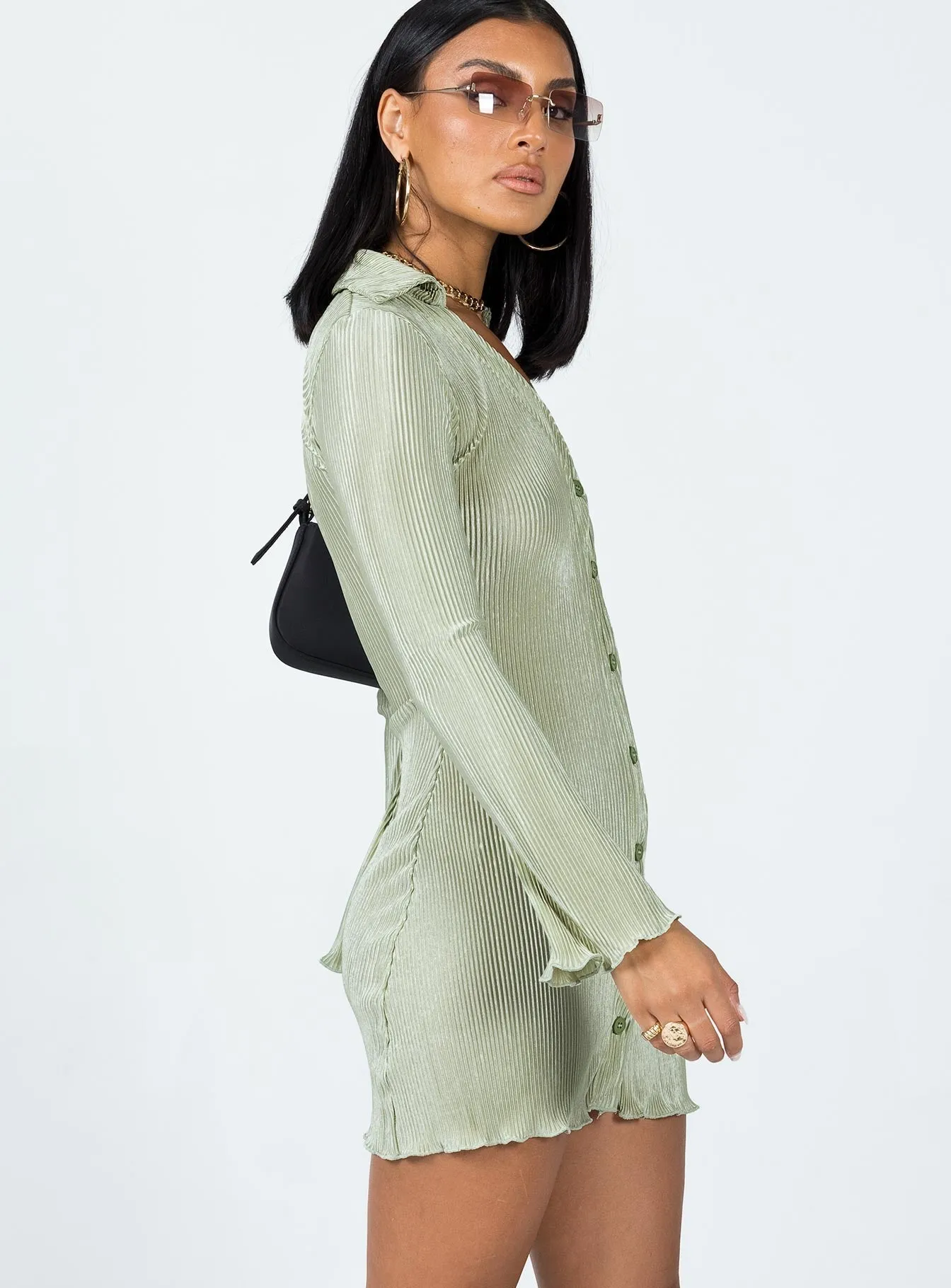 Danyon Mini Dress Green Chic Comfort