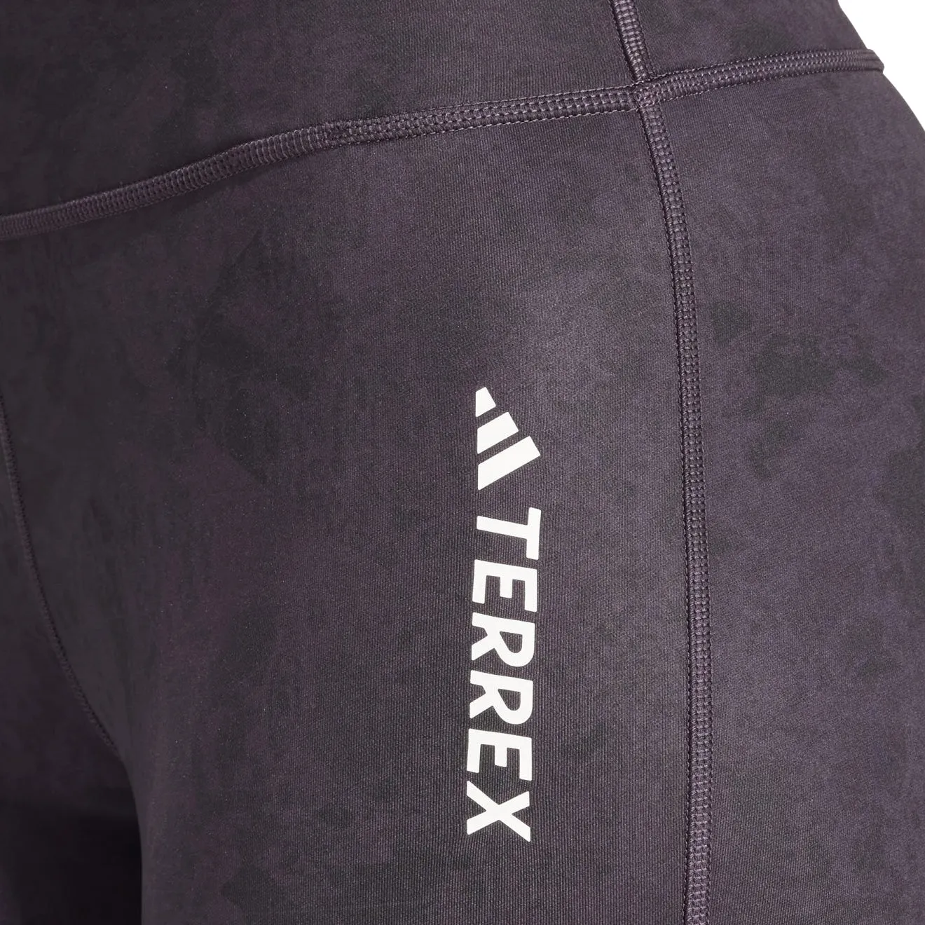 Adidas Terrex Womens Multi All Over Print Tights Aurora Black Body Shape Stretch Fit