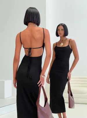 Comfortable outdoor wear Comfy Look Elestria Maxi Dress Black