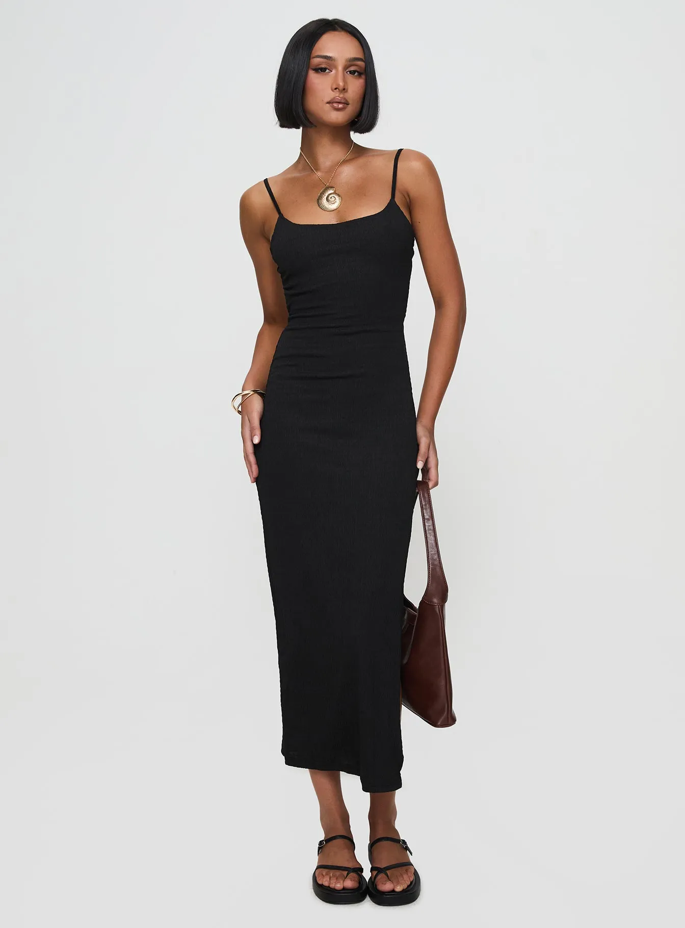 Elestria Maxi Dress Black Lounge Moment Easy Mood