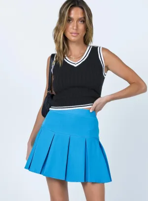 Aidy Mini Pleat Skirt Blue Breathable