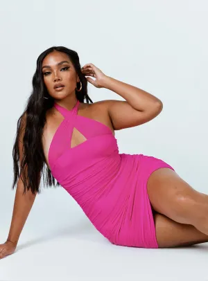 Airy Weave Viviana Mini Dress Pink