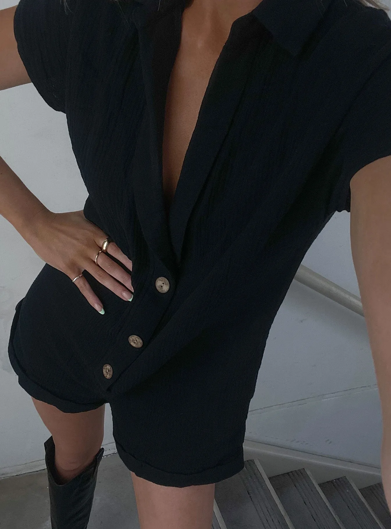 Vixen Playsuit Black Weekend Casual