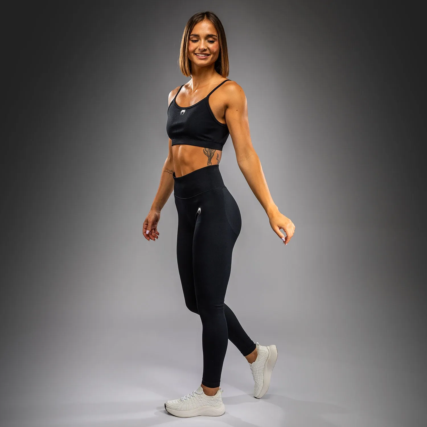 Venum Sculpt Women??s Leggings - Black/White Chilly Comfort Non Irritating Fabric