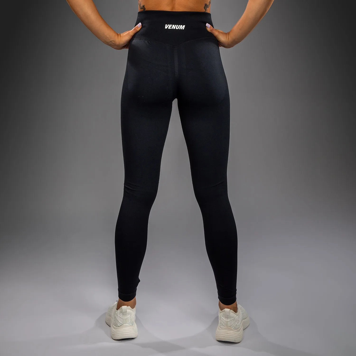 Venum Sculpt Women??s Leggings - Black/White Slim and Sleek