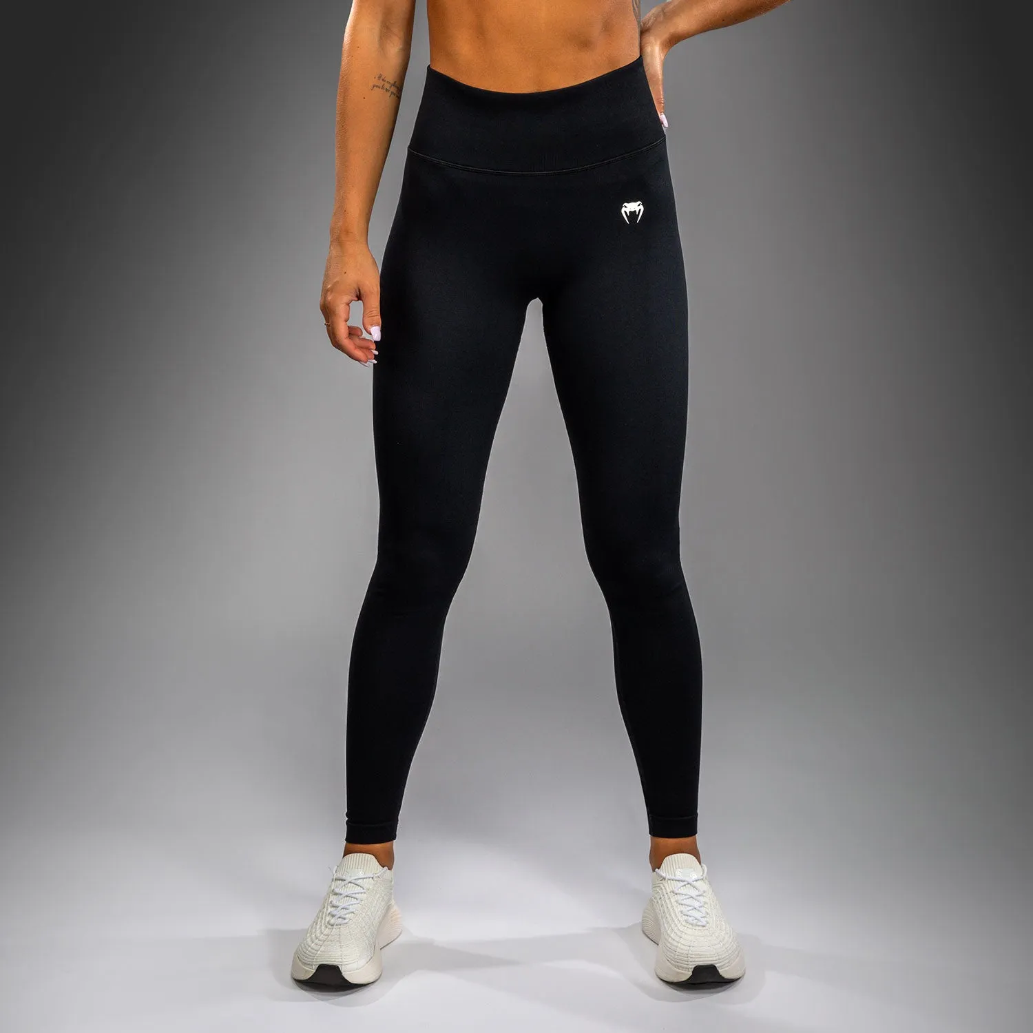 Venum Sculpt Women??s Leggings - Black/White Stretch Feel