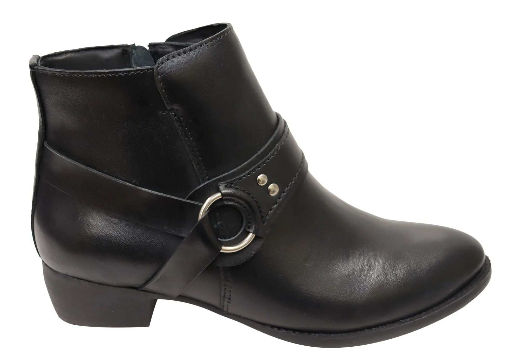 Stylish And Functional Via Paula Lisa Womens Comfortable Brazilian Leather Ankle Boots