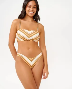 Tropical Lifestyle Rip Curl Womens Bikini Bottoms Catalina Stripe High Cheeky Coverage