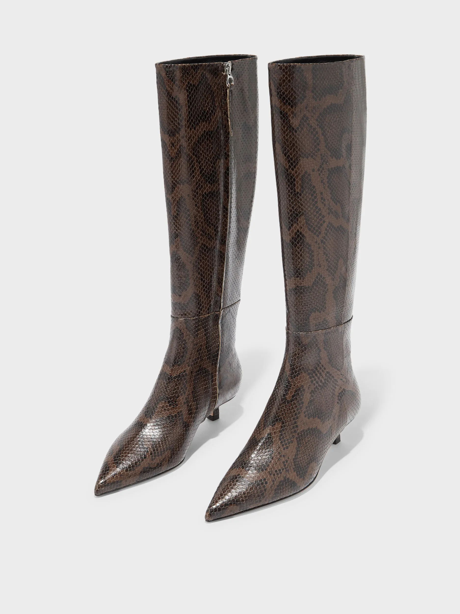 Feather Light Snow Trekker Western Pattern Sabrina Knee-High Boots