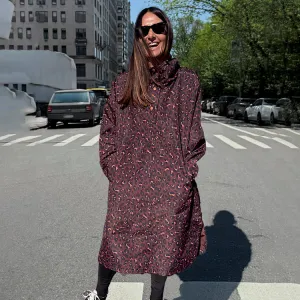 Leopard Rain Mac Windproof Inner Layer Stand Up Collar