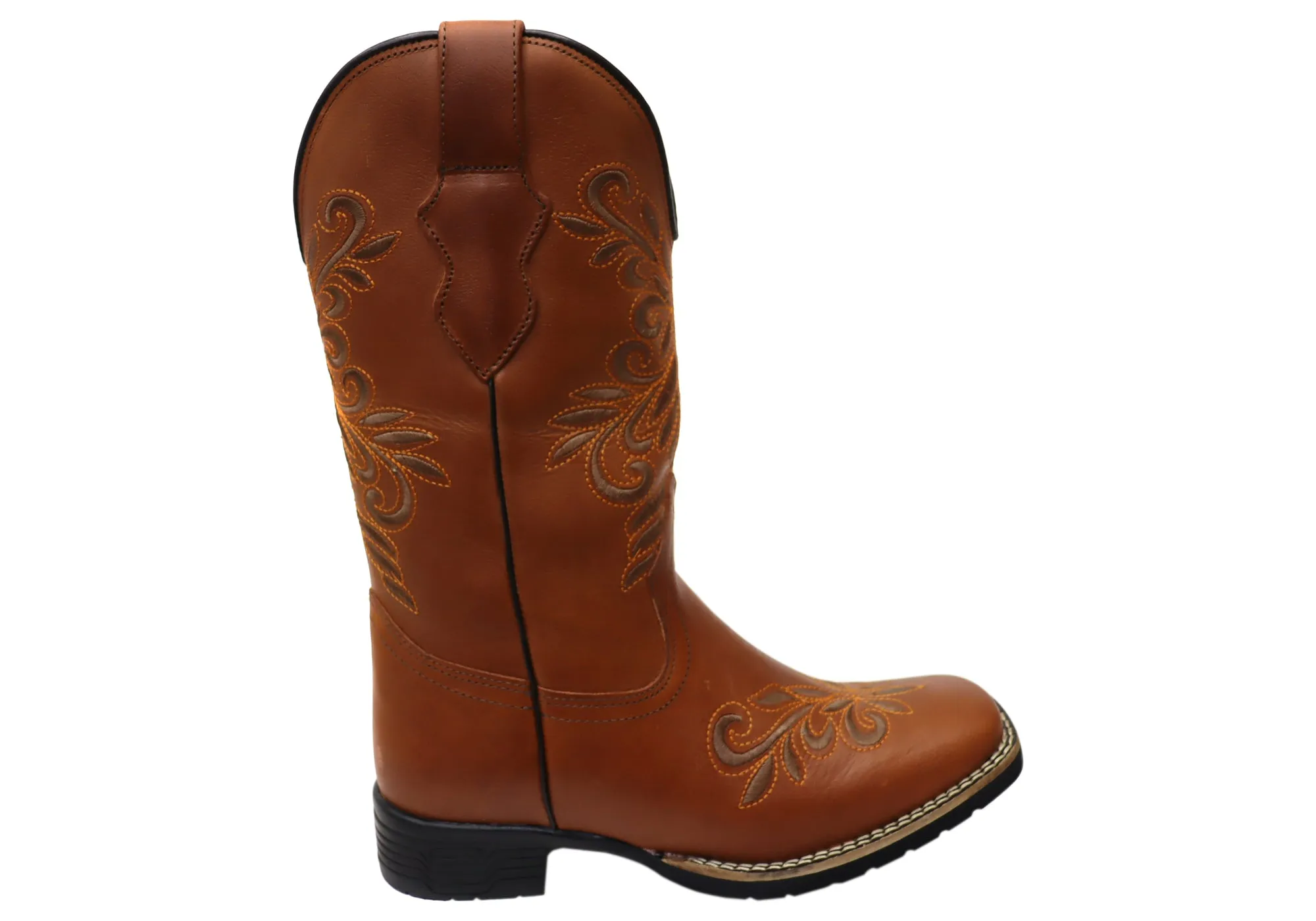 Chill Weather D Milton Belle Womens Comfortable Leather Western Cowboy Boots