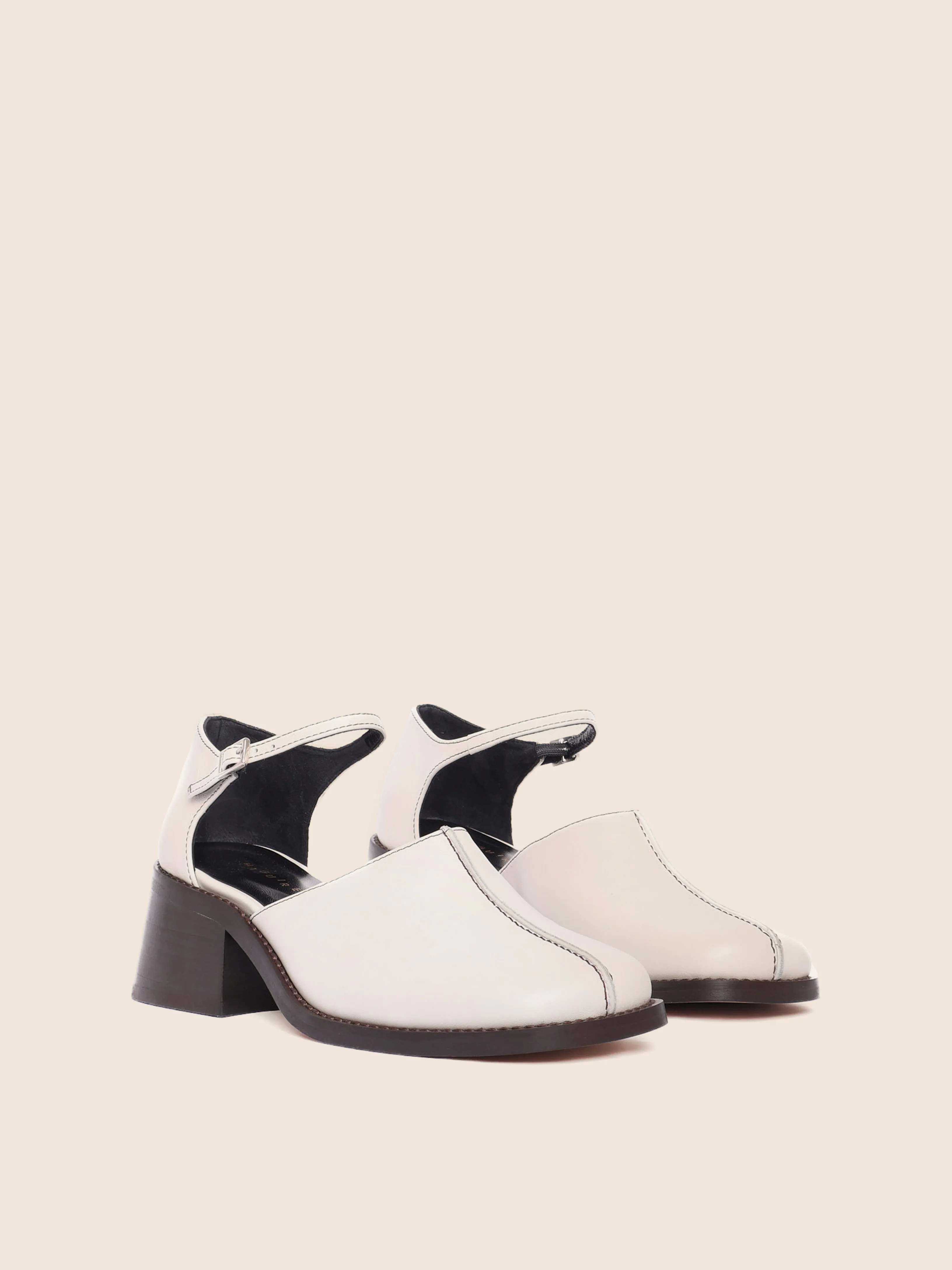 Mafra Cream Heel Padded