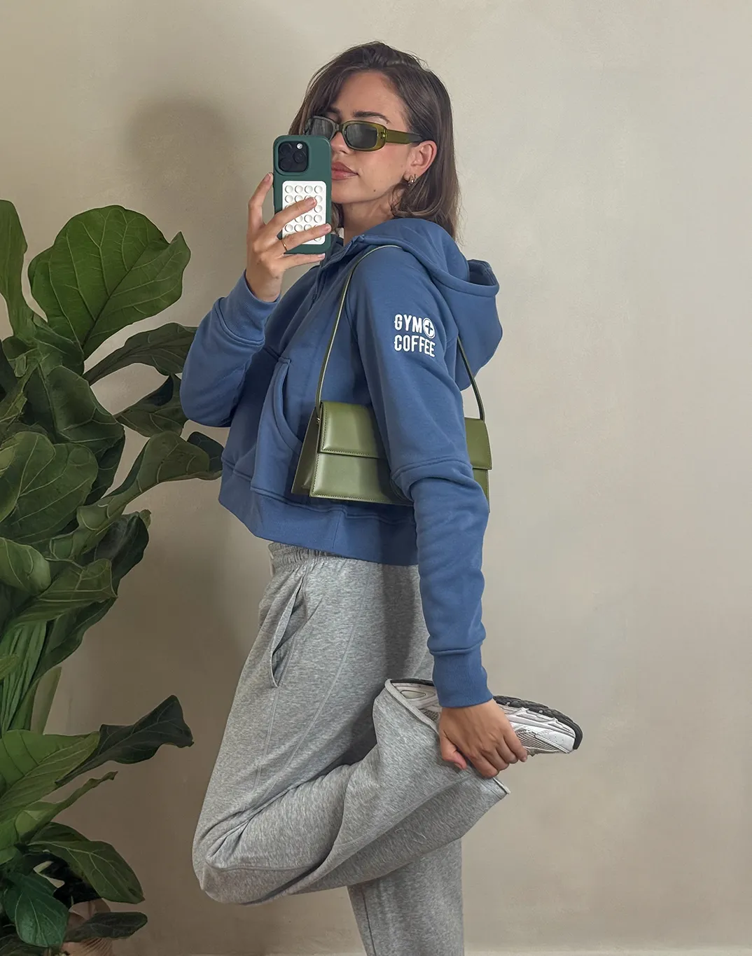 Wide Leg Jogger in Grey Marl Rest Easy Breath Fit