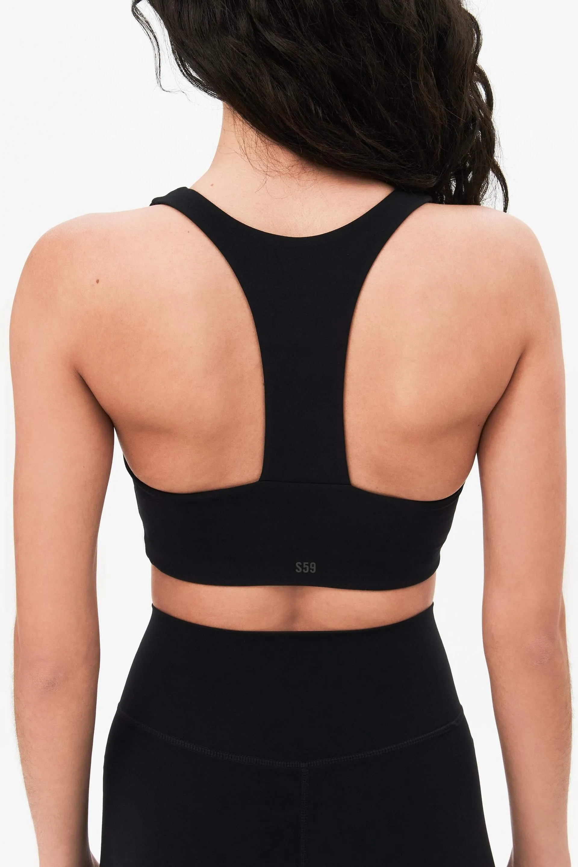 Shock Absorption Zones Sara Airweight Bra, Black