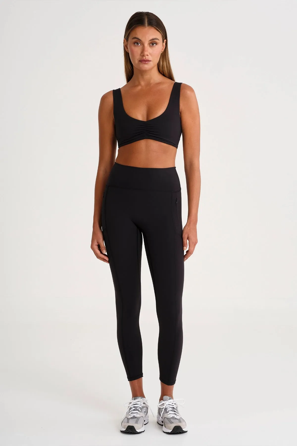 ALLFENIX CloudCore Ruched Sports Bra Adjustable Fabric