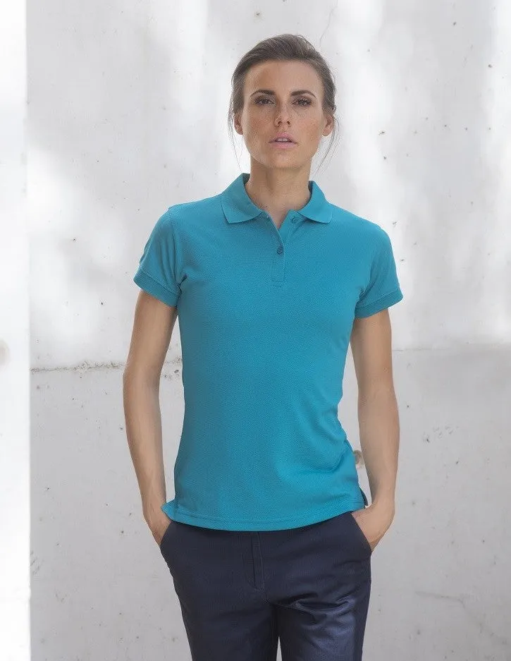 Womens Coolplus Polo Shirt | BLACK QuickDry Material
